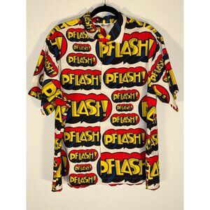 Vintage Gas Station Workshirt 1960s Fina Pflash AOP Button Up